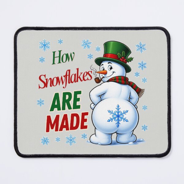 Item preview, How Snowflakes Are Made Snowman, Merry Christmas Snowman Shirt  designed and sold by MalwasBasket.
