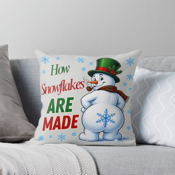 Item preview, How Snowflakes Are Made Snowman, Merry Christmas Snowman Shirt  designed and sold by MalwasBasket.