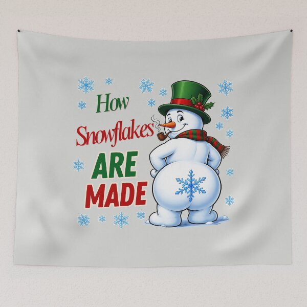 Item preview, How Snowflakes Are Made Snowman, Merry Christmas Snowman Shirt  designed and sold by MalwasBasket.