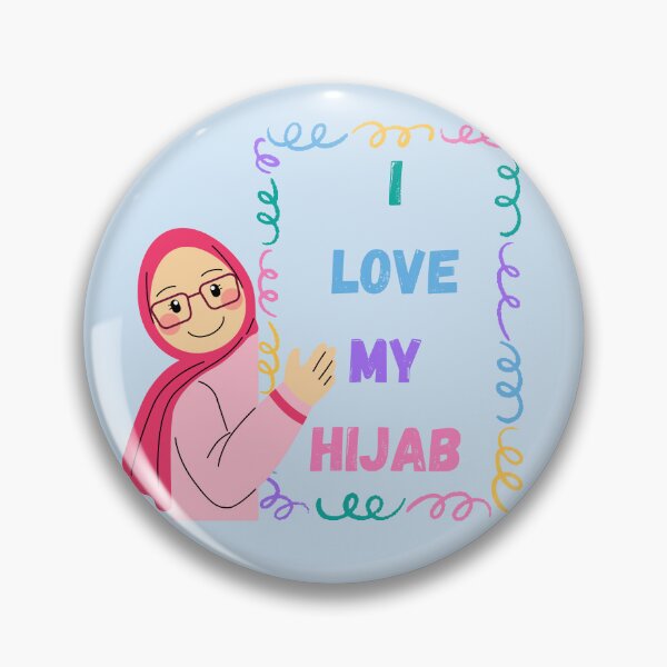 Item preview, I Love My Hijab – Cute Muslim Girl designed and sold by HAGAR RABEE.
