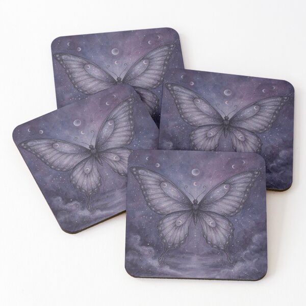 Item preview, Mystical Butterfly Spirit – Enchanted Celestial Fantasy Art designed and sold by JanjjaSoulInk.