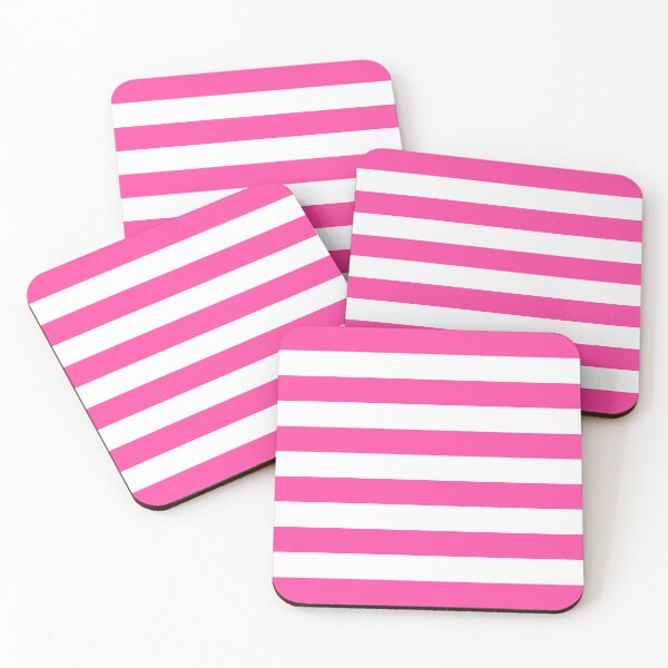Item preview, Hot Pink Horizontal Stripes Minimalist Color Block Pattern designed and sold by Jeallan Designs.