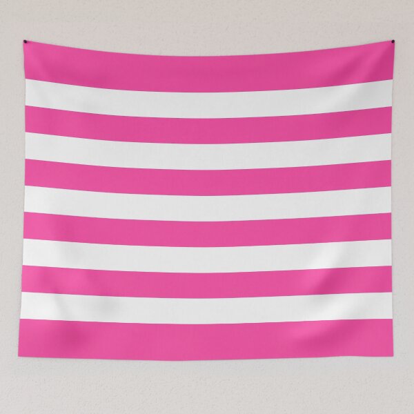Item preview, Hot Pink Horizontal Stripes Minimalist Color Block Pattern designed and sold by Jeallan Designs.