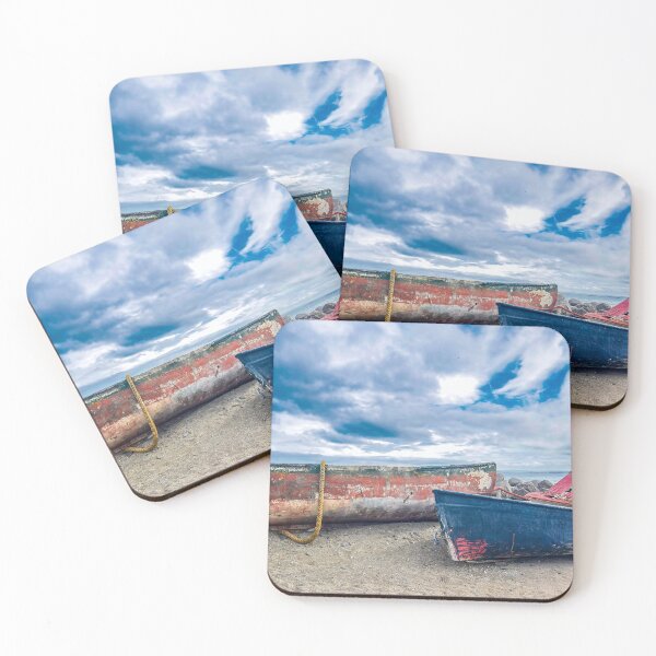 Item preview, Fishing boats on the Beach of South Africa designed and sold by Faith Based Decor & Art &Gifts.