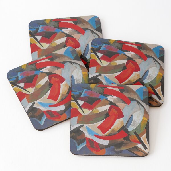 Item preview, Alexandra Exter | Dynamique des couleurs abstract colorful cubism futurism landscape painting designed and sold by Jéanpaul  Ferro.
