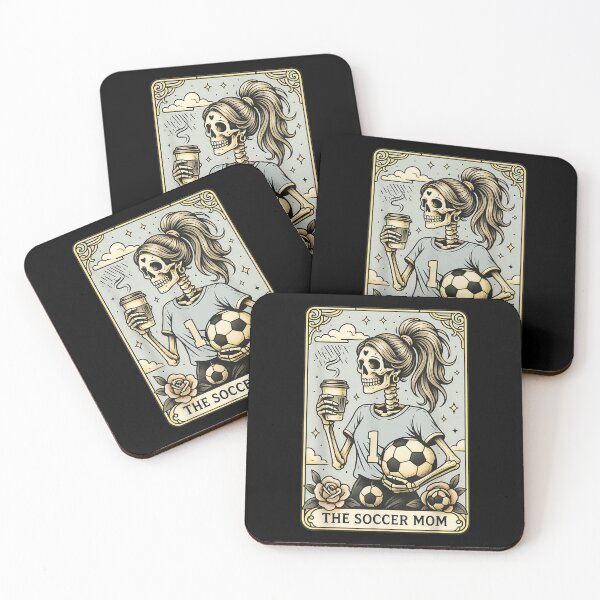 Item preview, Soccer Mom Tarot Card, Vintage Halloween Soccer Mama  designed and sold by Daisy Grimes.