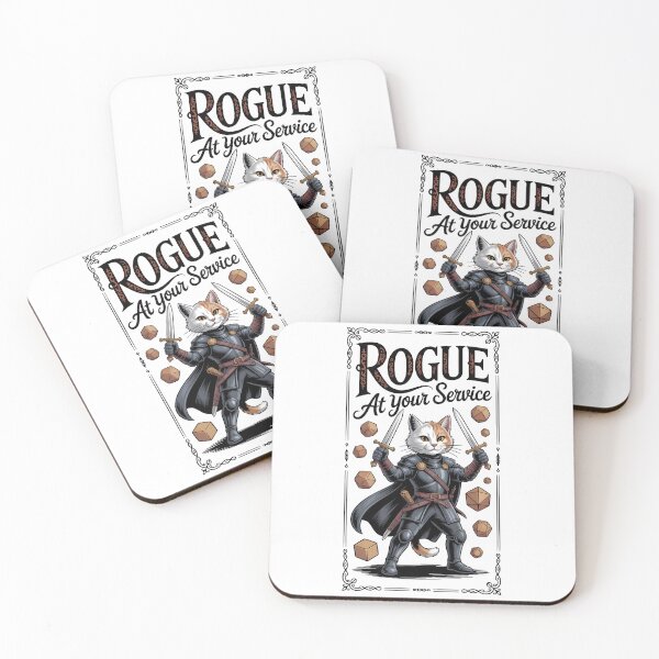 Item preview, Rogue RPG class cat rogue designed and sold by Boardgameo.
