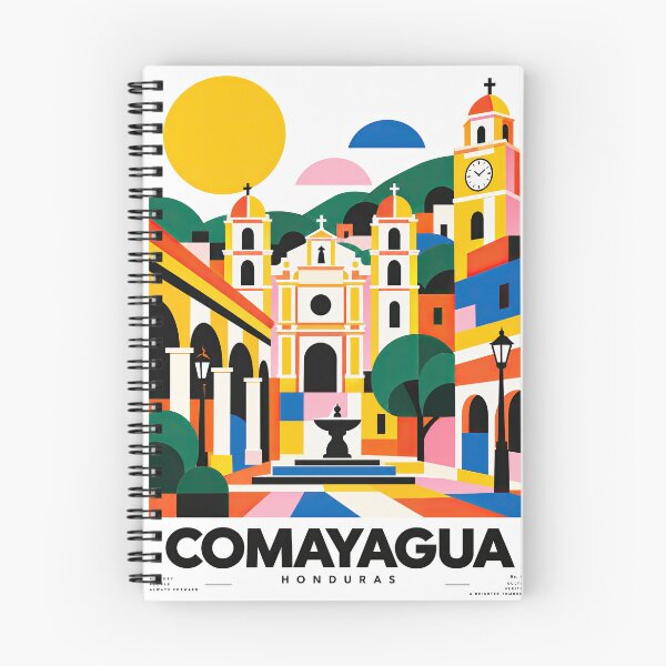 Item preview, Colorful geometric travel poster of Comayagua, Honduras, featuri designed and sold by ckybe.