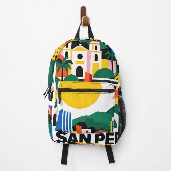Item preview, Colorful illustrated poster of San Pedro Sula, Honduras, designed and sold by ckybe.