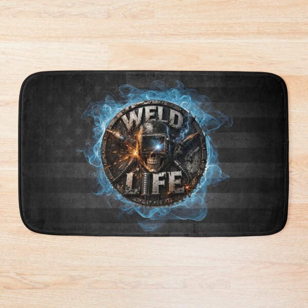Item preview, Welder Skull Welding Helmet Blue Collar Pride Design designed and sold by artistwill.