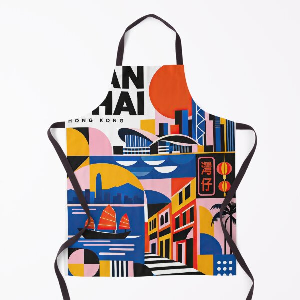 Item preview, Colorful Hong Kong travel poster featuring the city designed and sold by ckybe.
