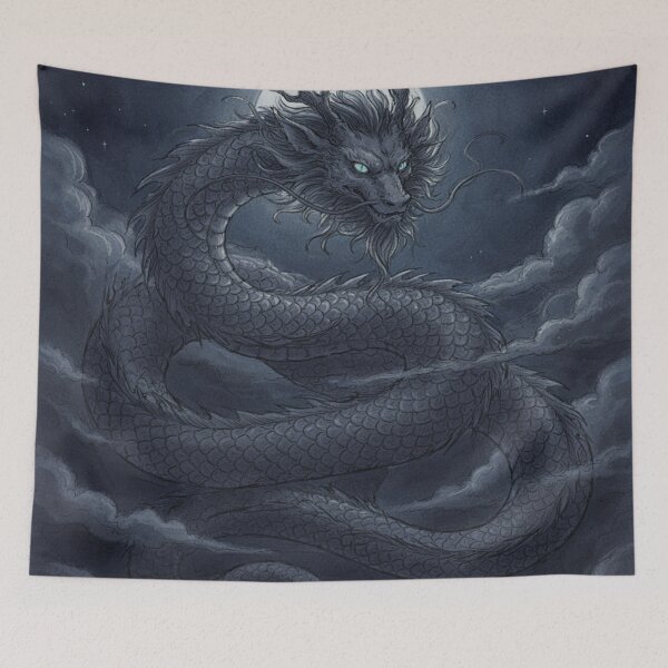 Item preview, Mystical Dragon Spirit – Celestial Fantasy Dragon Art designed and sold by JanjjaSoulInk.
