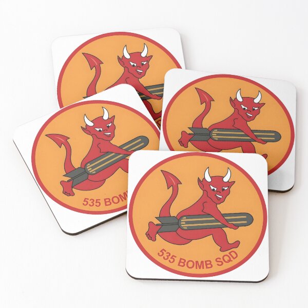 Item preview, USAAF 535th Bombardment Squadron Running Devil Patch designed and sold by CharlieDesings.