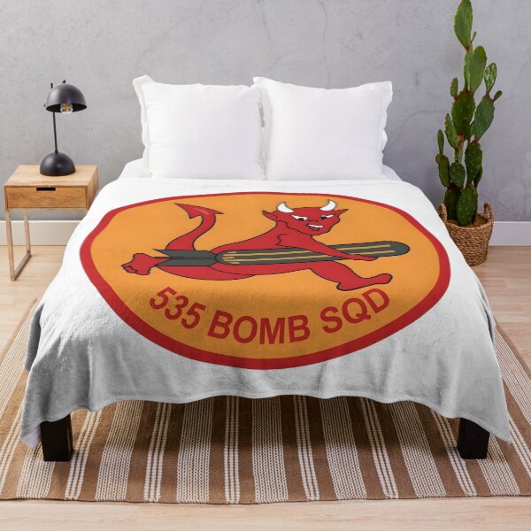 Item preview, USAAF 535th Bombardment Squadron Running Devil Patch designed and sold by CharlieDesings.