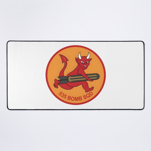 Item preview, USAAF 535th Bombardment Squadron Running Devil Patch designed and sold by CharlieDesings.
