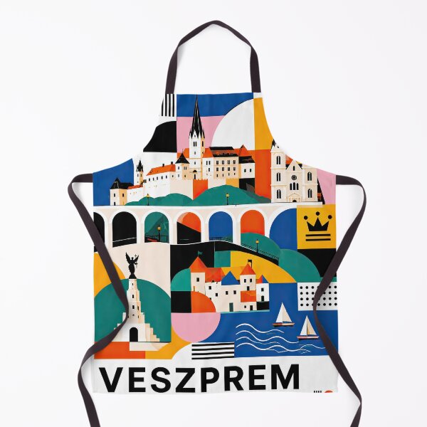 Item preview, Colorful geometric travel poster depicting the historic skyline designed and sold by ckybe.