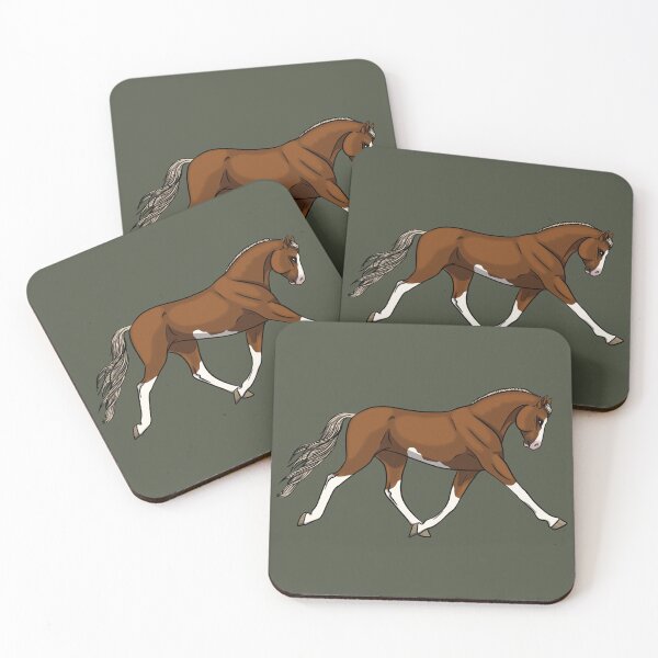 Item preview, Flaxen Chestnut Splash White Trakehner designed and sold by Old Water Cryptid .