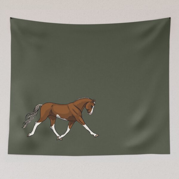 Item preview, Flaxen Chestnut Splash White Trakehner designed and sold by Old Water Cryptid .