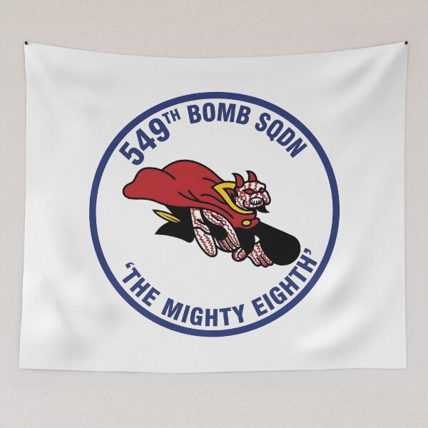 Item preview, USAAF 549th Bombardment Squadron Caped Devil Patch designed and sold by CharlieDesings.