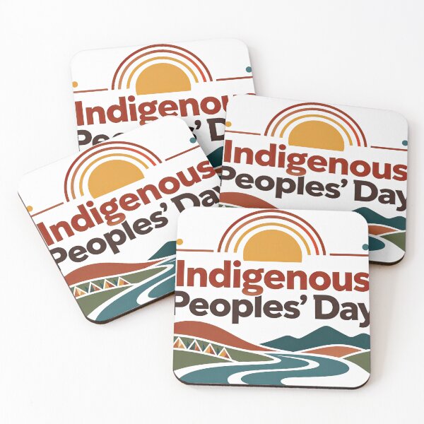 Item preview, Indigenous Peoples Day graphic with bold typography, colorful designed and sold by ckybe.