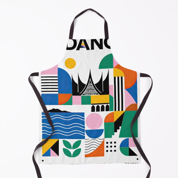 Item preview, Colorful geometric poster celebrating Padang, Indonesia, featuri designed and sold by ckybe.