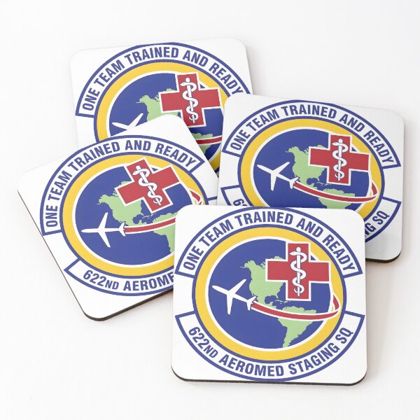 Item preview, USAF 622nd Aeromedical Staging Squadron Trained and Ready Patch    designed and sold by CharlieDesings.