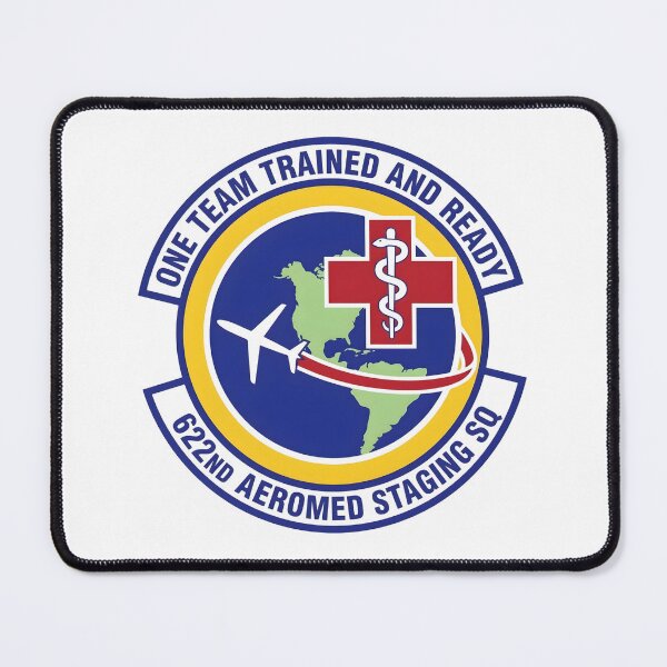 Item preview, USAF 622nd Aeromedical Staging Squadron Trained and Ready Patch designed and sold by CharlieDesings.