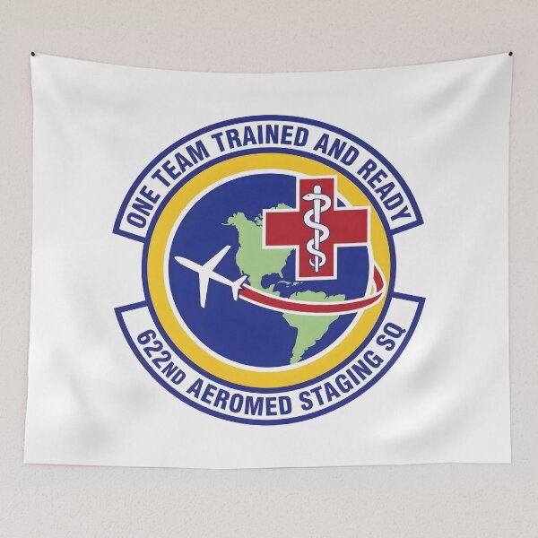 Item preview, USAF 622nd Aeromedical Staging Squadron Trained and Ready Patch    designed and sold by CharlieDesings.