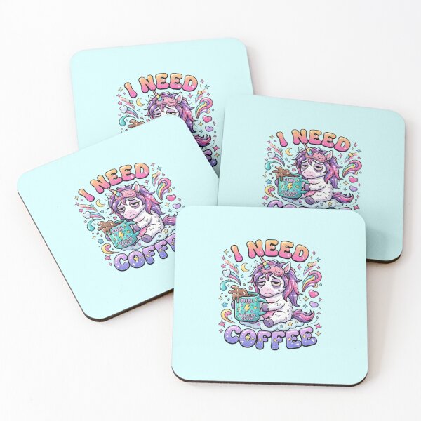 Item preview, Unicorn: I need a coffee designed and sold by BiaSMartins.