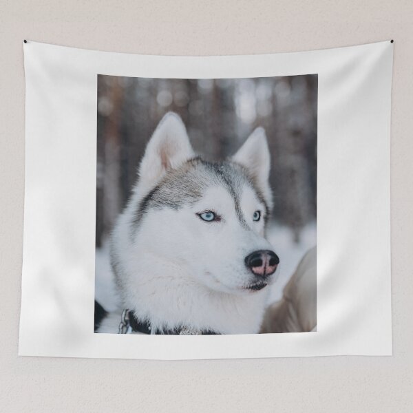 Item preview, Siberian Husky Dog Profile Winter Snow designed and sold by VanGaldo.