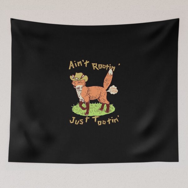 Item preview, Funny Cowboy Fox Western Country Humor Cartoon designed and sold by MiaGowing.
