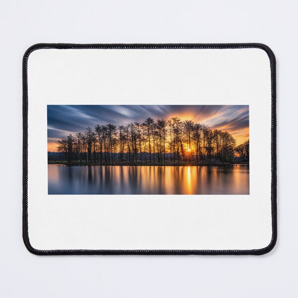 Item preview, Sunset Reflection Over Treos pond in Wales designed and sold by Jinxyboy1908.