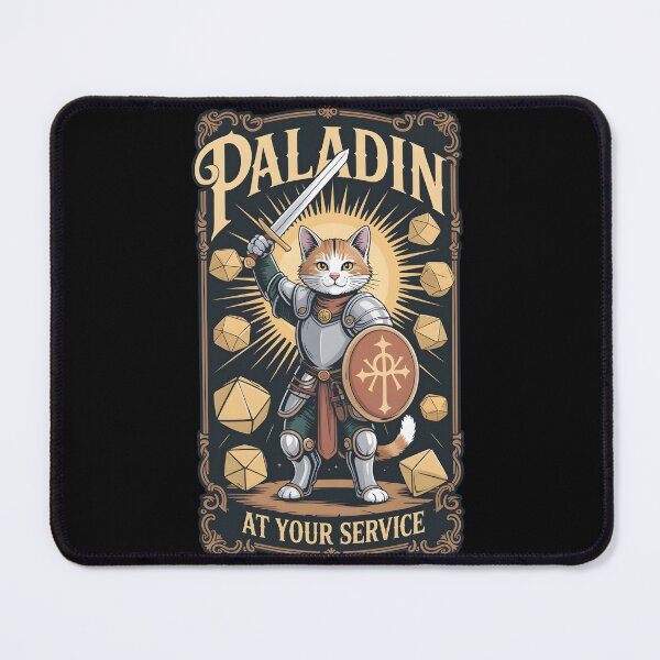 Item preview, Paladin RPG class cat paladin designed and sold by Boardgameo.