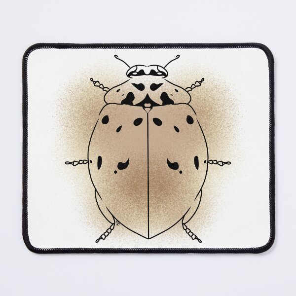 Item preview, Ashy Grey Lady Beetle Line-art (Cream) designed and sold by Burnt_Pikachu.
