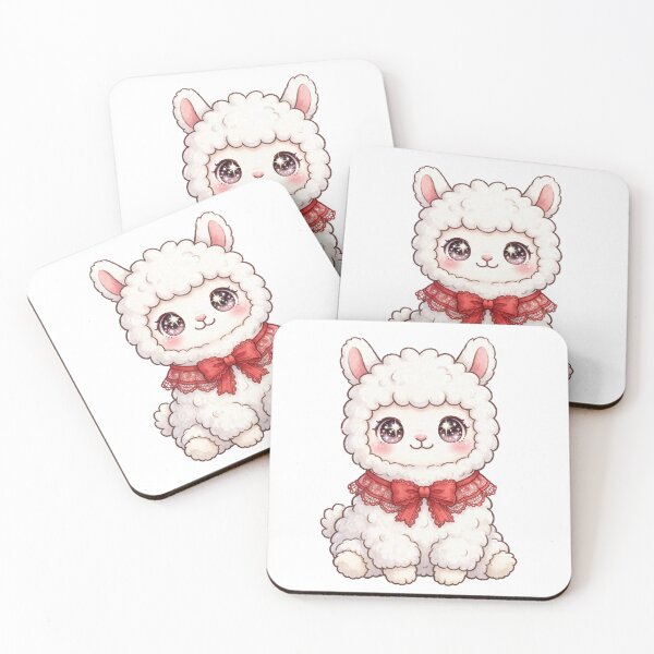 Item preview, Llama cute with red lace bow tie designed and sold by priyankajustine.
