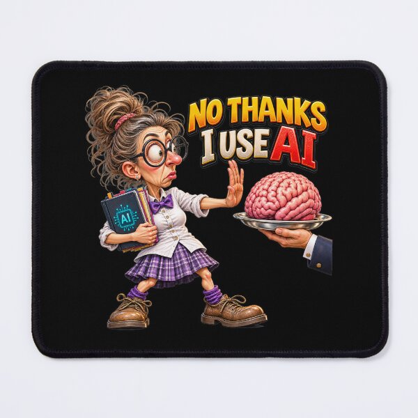 Item preview, No Thanks I Use AI Funny Tech Humor designed and sold by Wilcox PhotoArt.