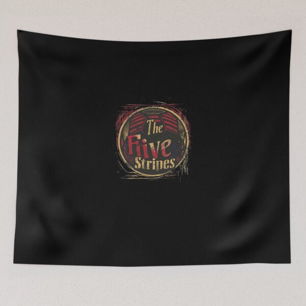 Item preview, The Five Stripes Vintage Distressed Circular Badge designed and sold by MiaGowing.