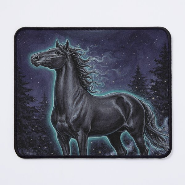 Item preview, Mystical Moon Horse Spirit – Celestial Fantasy Horse Art designed and sold by JanjjaSoulInk.