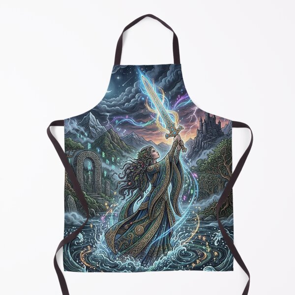 Item preview, Lady of the Lake - Excalibur Fantasy Art designed and sold by Lucid Dream Pixel.