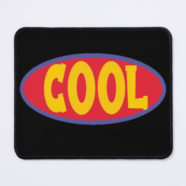 Item preview, COOL Retro Oval Badge | Bold 90s Vintage Pop Art Logo designed and sold by BrontesWhimsyStore.