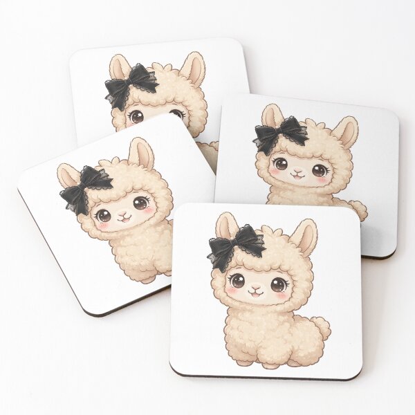 Item preview, Llama with black bow designed and sold by priyankajustine.