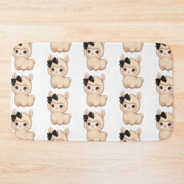 Item preview, Llama with black bow designed and sold by priyankajustine.