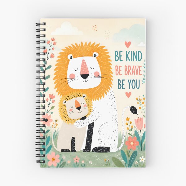Item preview, Be Kind Be Brave Be You Lion Family Art designed and sold by ACasualCottage.