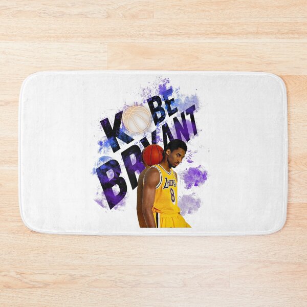 Aperçu de l'œuvre Hommage à Kobe Bryant, Lakers Black Mamba, basket-ball, violet néon et jaune créée et vendue par QliumoPery.