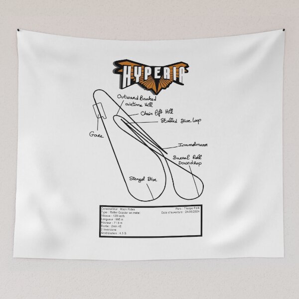 Item preview, Hyperia Track Layout — Thorpe Park Mack Rides Coaster designed and sold by FoolishDreamers.