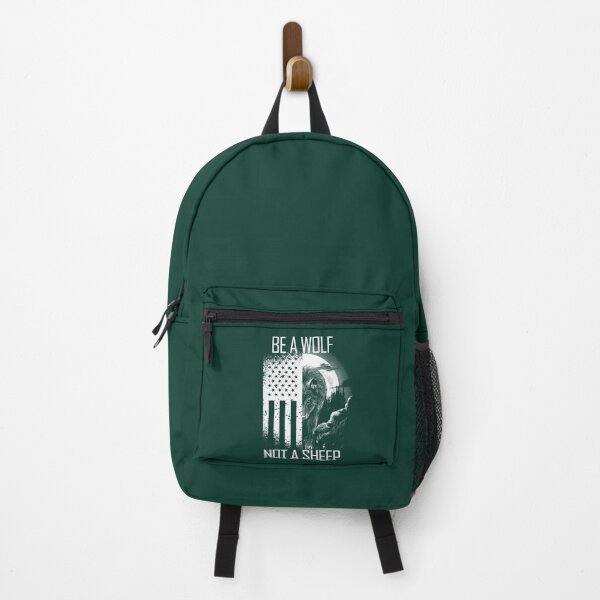 Item preview, Be A Wolf Not A Sheep USA Flag Anti-Woke Be A Wolf Gear designed and sold by ellesczipts.
