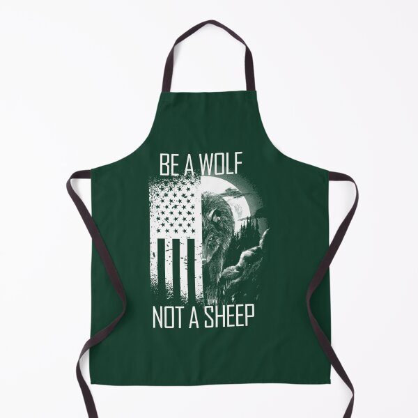 Item preview, Be A Wolf Not A Sheep USA Flag Anti-Woke Be A Wolf Gear designed and sold by ellesczipts.