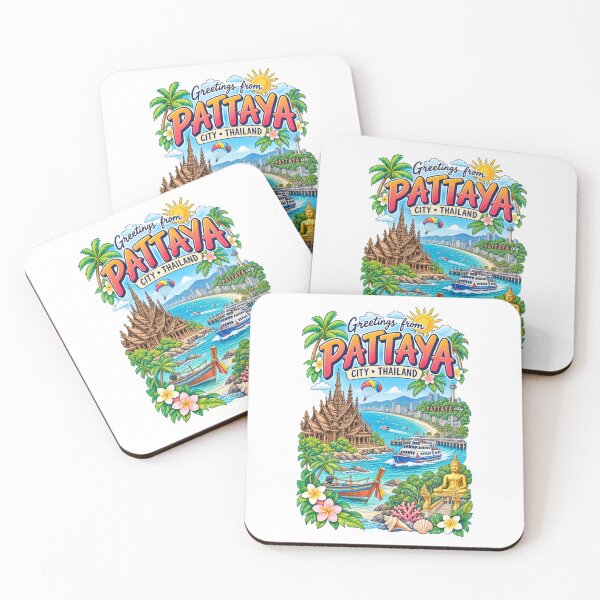Item preview, Greetings from Pattaya City Thailand – Tropical Travel Adventure designed and sold by Russell Thorne.
