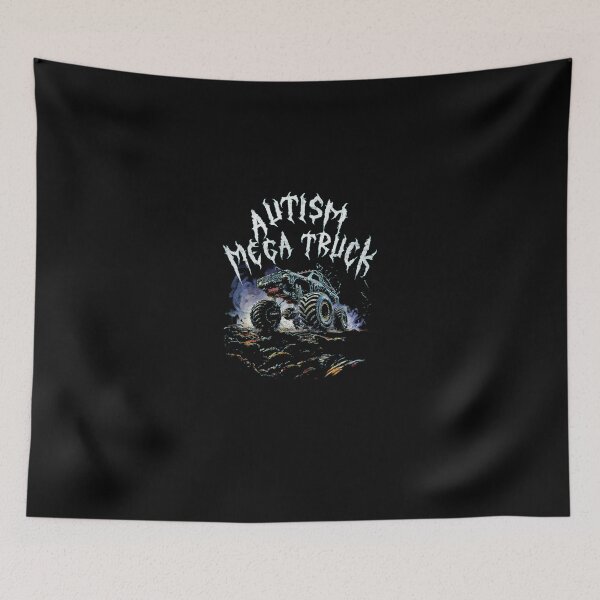 Item preview, Autism Mega Truck Watercolor Splash Monster Vehicle designed and sold by MiaGowing.