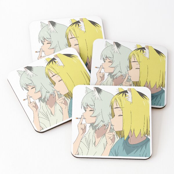Item preview, Cat Duo Smoke Break designed and sold by Migi-Desu.